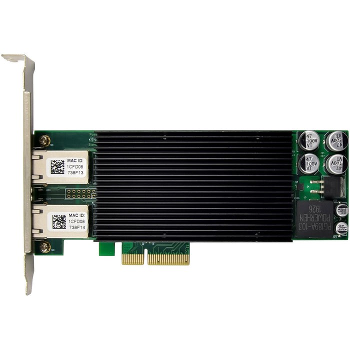 Inline Dual Gigabit Tarjeta De Red - 2x Rj45 1 Gb/S - Pcie X4 - Poe+