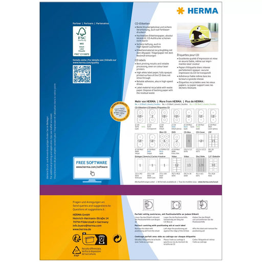 EAN 4008705044714 - HERMA 4471 etiqueta autoadhesiva Círculo Permanente Blanco 200 pieza(s) imagen 2