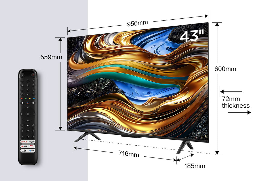EAN 5901292523060 - TCL P75 43P755 Televisor 109,2 cm (43") 4K Ultra HD Smart TV Wifi Titanio imagen 2