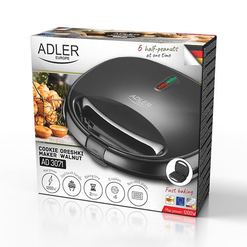 EAN 5905575902528 - Adler AD 3071 máquina para hacer galletas 6 galletas 750 W Negro imagen 7
