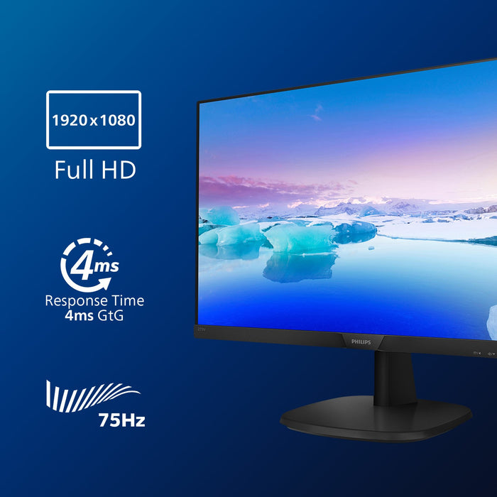EAN 8712581745905 - Philips V Line 273V7QJAB/00 pantalla para PC 68,6 cm (27") 1920 x 1080 Pixeles LED Negro imagen 3