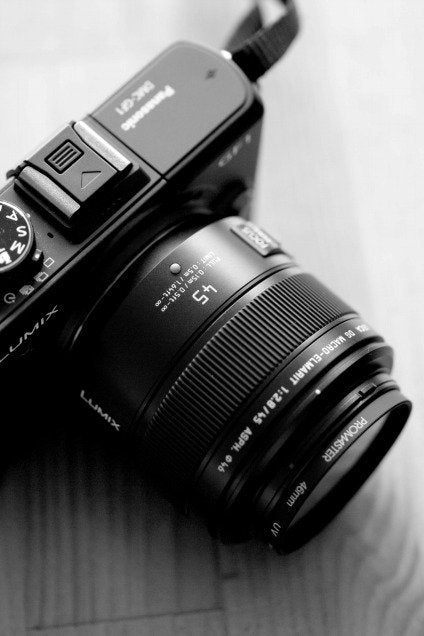 Objetivo Panasonic H-Es045  Slr Negro