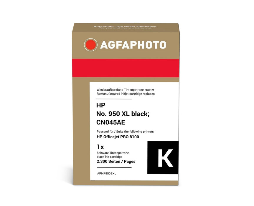 EAN 4250164832436 - AgfaPhoto APHP950BXL AP HP. OJ PRO8100 B cartucho de tinta 1 pieza(s) Compatible Alto rendimiento (XL) Ne imagen 2