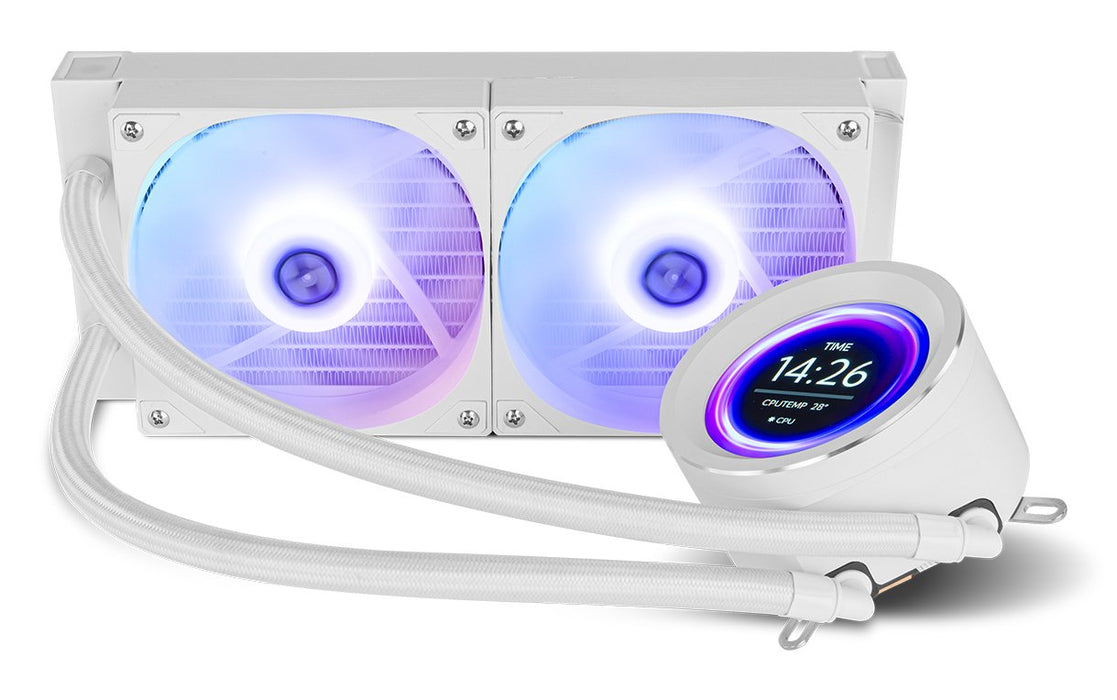 EAN 8436587975073 - NOX Hummer X-240 LCD Procesador Refrigerador de aire 12 cm Blanco 1 pieza(s) imagen 3