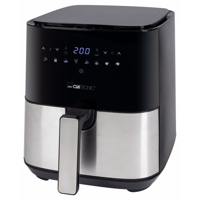 EAN 4006160045895 - Clatronic FR 3782 H Sencillo 5 L Independiente 1450 W Freidora de aire caliente Negro, Acero inoxidable imagen 1