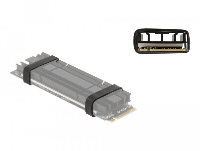 Anillo De Goma Delock Para Fijar Ssd M.2 Y Disipador De Calor Negro 10 Piezas