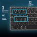 EAN 8435430619409 - NGS FORTUNE-BT, QWERTY, ES teclado Universal Bluetooth Negro, Plata imagen 14