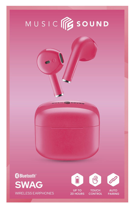 Cellularline Ms Auricolari Swag Tws Bt Rosa