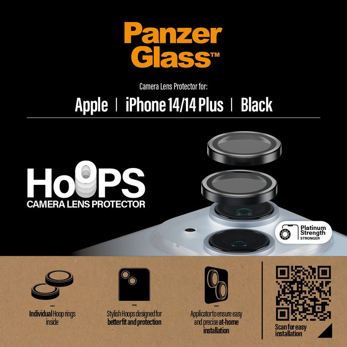 Protector De Pantalla Panzerglass Camera Rings Para  Iphone 14/14 Plus  1 Pieza(S)