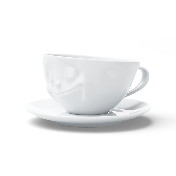 Fiftyeight Kaffeetasse 200ml - Glücklich Blanco