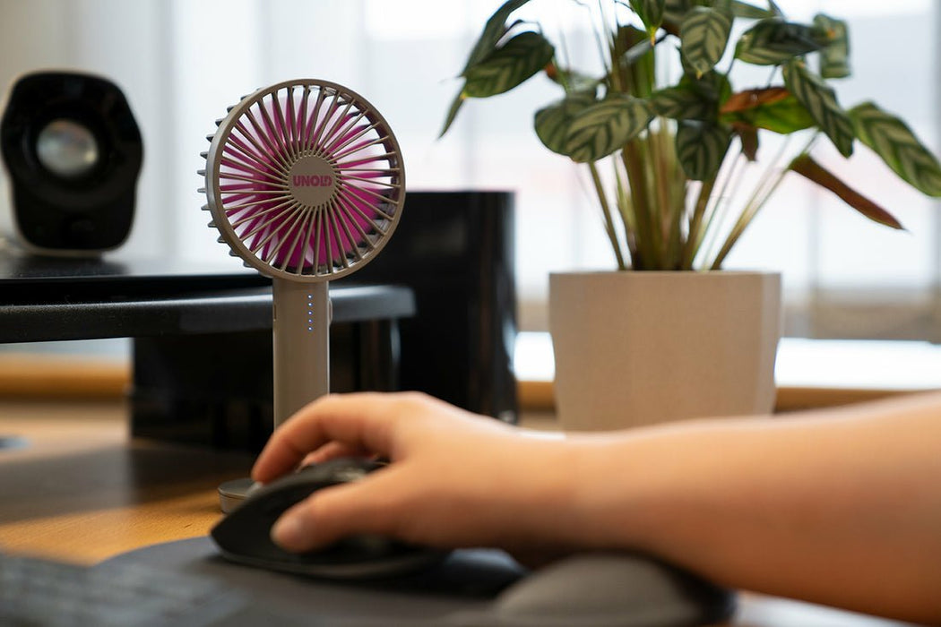 86629 Handventilator Breezy Ii Purple 4w 5 Geschwindigkeitsstufen Ø10cm