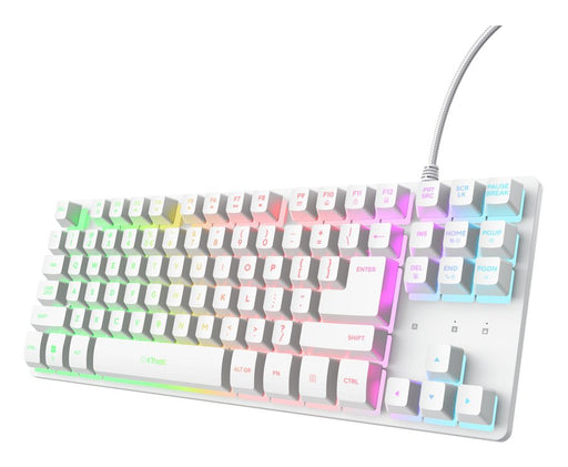 EAN 8713439258943 - Trust GXT 833W Thado TKL teclado Juego USB QWERTY Inglés de EE. UU. Blanco imagen 1