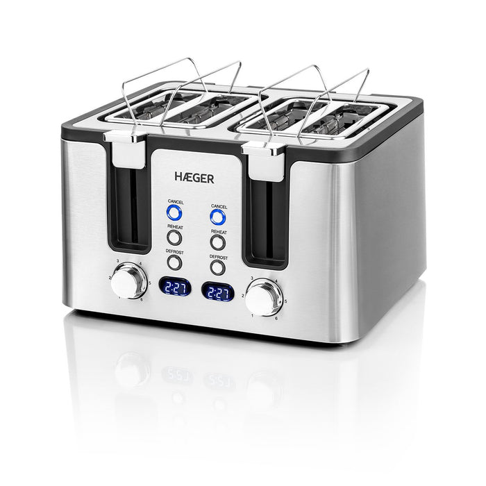 EAN 5608475032424 - Haeger TO-17D.015A tostadora 6 4 rebanada(s) 1700 W Acero inoxidable imagen 1