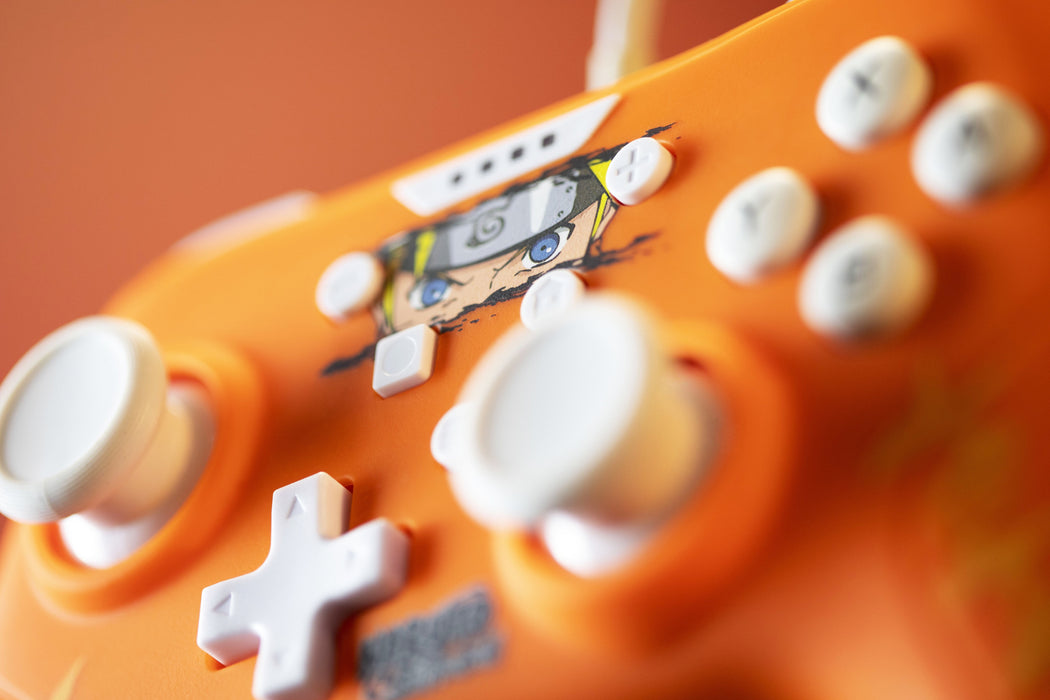 Gamepad Konix Switch Naruto Cable 3m Compatible Con Pc Color Naranja Kx-Nar-Sw-Pad-Ora