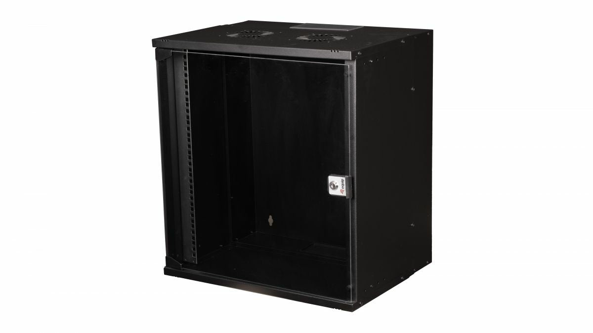 Equip 19" Wandgehäuse Glastür Eco 540x400mm 12u Schwarz