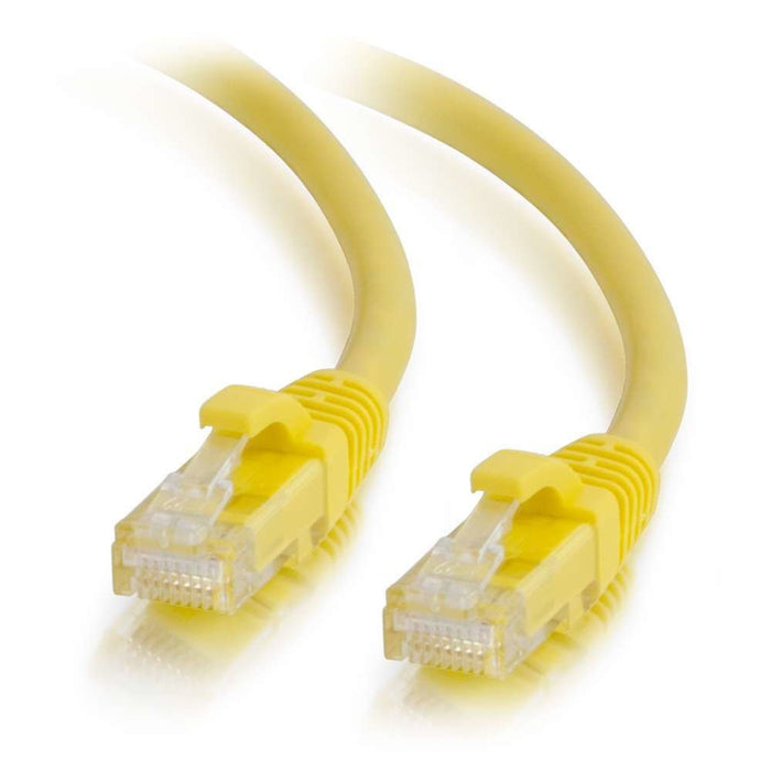 C2g Cat6 Booted Unshielded (Utp) Network Patch Cable Cable De Interconexión Rj-45 (M) A Rj-45 (M) 50 Cm Utp Cat 6 Moldeado Sin Enganches Trenzado Amarillo