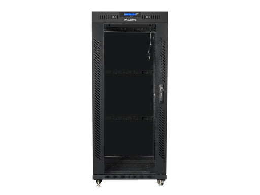 EAN 5901969430370 - Lanberg free standing rack 19inch cabinet 27U 600x600 glass door LCD flat pack black Rack o bastidor inde imagen 2