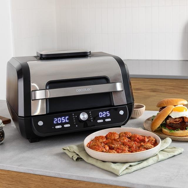 EAN 8435484049504 - Cecotec Cecofry FireDome 8000 Pro Sencillo 8 L Independiente 1700 W Freidora de aire caliente Negro, Acer imagen 5