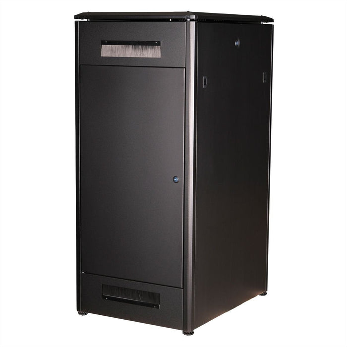 Roline 19-Zoll Netzwerkschrank Pro 26 He, 600x800 Bxt Glastr Schwarz