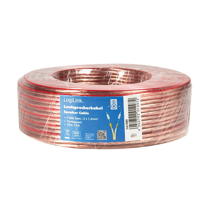 Logilink Ca1080 Cable De Audio 25 M Transparente