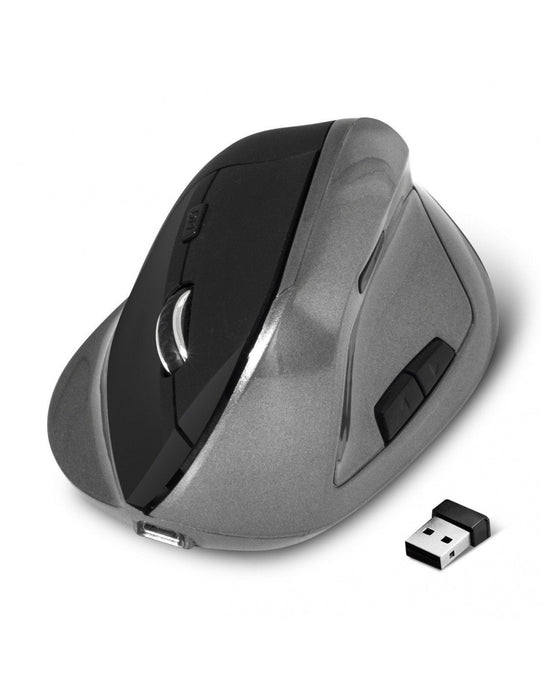 Ratón Inalámbrico Ergonómico Advance Vertical Plus (Negro)