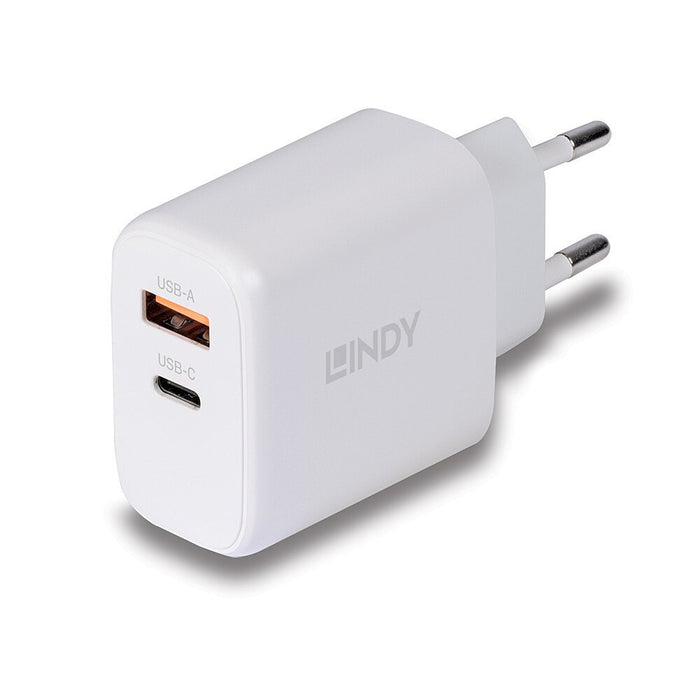 EAN 4002888734288 - Lindy 73428 cargador de dispositivo móvil Universal Blanco Corriente alterna Carga rápida Interior imagen 1