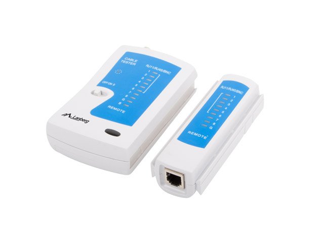 EAN 5901969404340 - Lanberg NT-0401 comprobador de cables de red Comprobador de cables UTP/STP Azul, Blanco imagen 1
