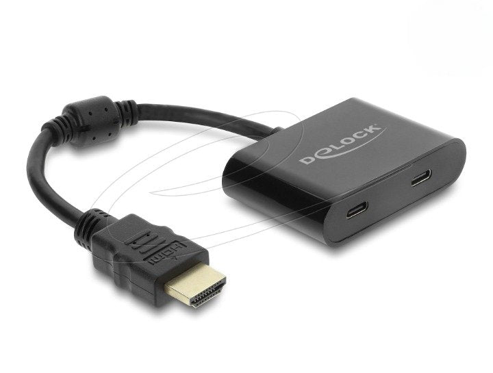 Delock Adapter Hdmi Conector Macho A Usb Type-C Conector Hembra (Dp Alt Mode) 4k 60 Hz