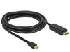 EAN 4043619836987 - DeLOCK 83698 adaptador de cable de vídeo 1 m Mini DisplayPort HDMI Negro imagen 1