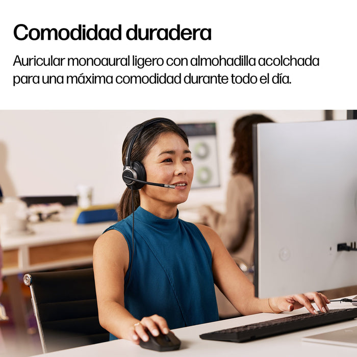 EAN 0199251821813 - HP Poly Mission 815 Monaural USB Wired Headset Negro imagen 8