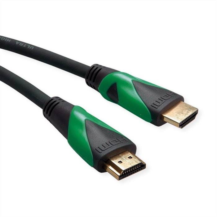 Roline Verde Atc 8k Hdmi Ultra Hd Cable Mit Ethernet, St St, Schwarz, 1 M