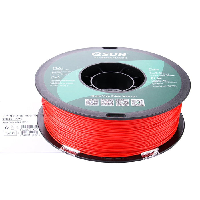 Pla+ 1,75mm Rojo 1kg