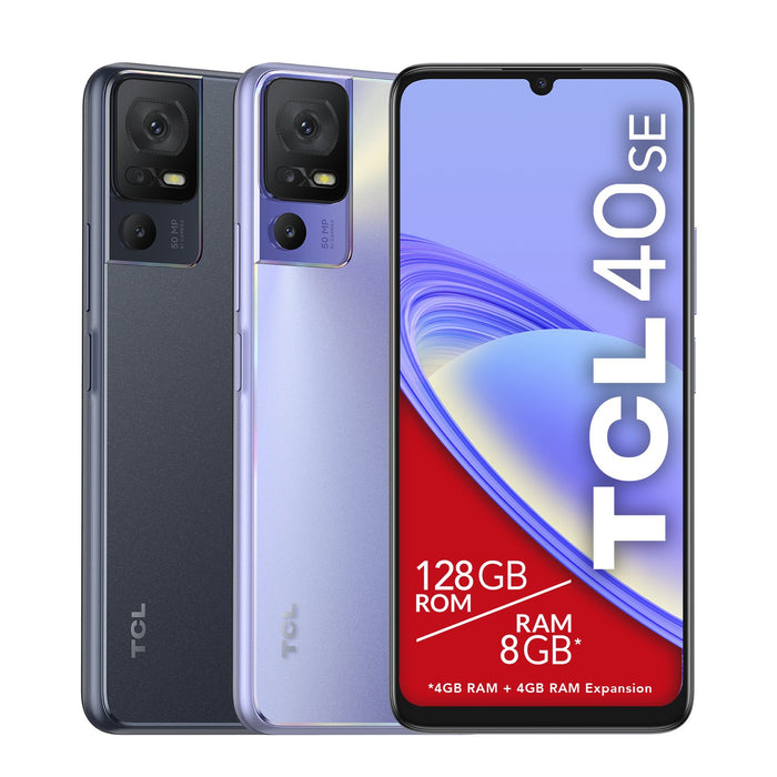EAN 4894461958873 - TCL 40 SE 17,1 cm (6.75") SIM doble Android 13 4G USB Tipo C 4 GB 128 GB 5010 mAh Púrpura imagen 4