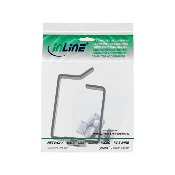 Soporte De Cable Inline, Metal, 40x50mm Negro