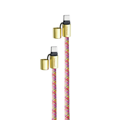 EAN 4034303037223 - Intenso Handykette als Lade- + Datenkabel USB-C bis 1,65m neon mix cable USB USB C Multicolor imagen 2