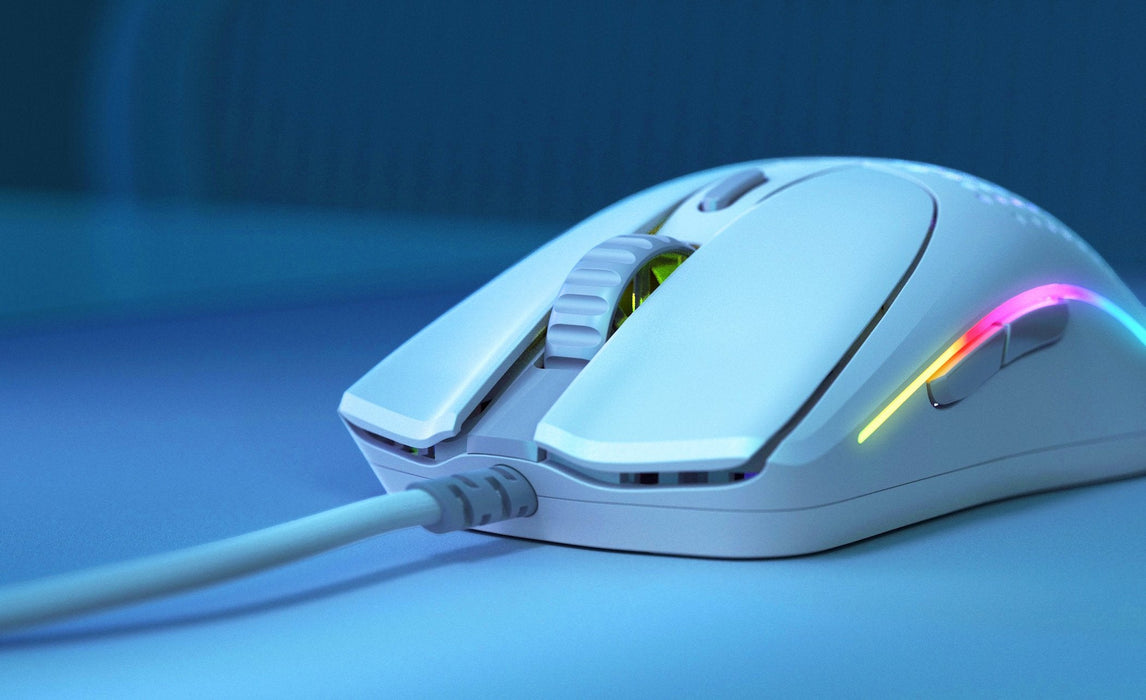 Raton  Glorious Model O 2 Usb Rgb Optical Gaming Mouse - Matte White [Glo-Ms-Ov2-Mw]