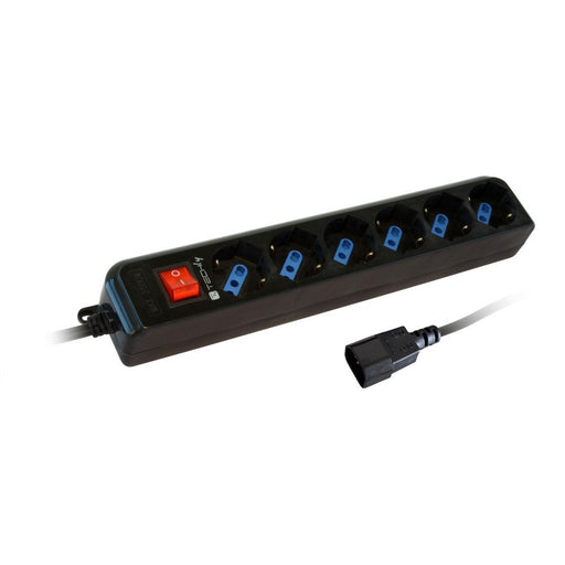 EAN 8057685300415 - Techly IUPS-PCP-6V base múltiple 1,5 m 6 salidas AC Negro imagen 1