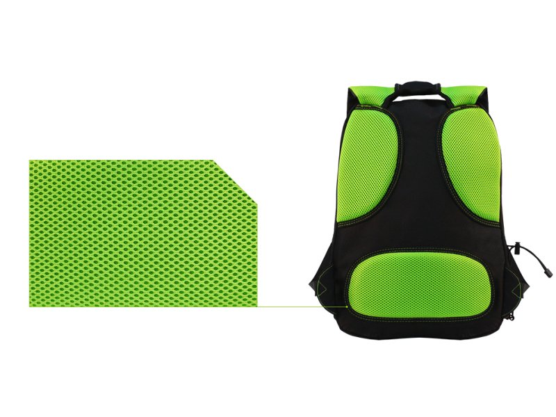 EAN 8435099516637 - KeepOut BK7G mochila Negro, Verde Nylon imagen 3