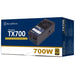 EAN 4710679810461 - Silverstone TX700 Gold unidad de fuente de alimentación 700 W 20+4 pin ATX TFX Negro imagen 10