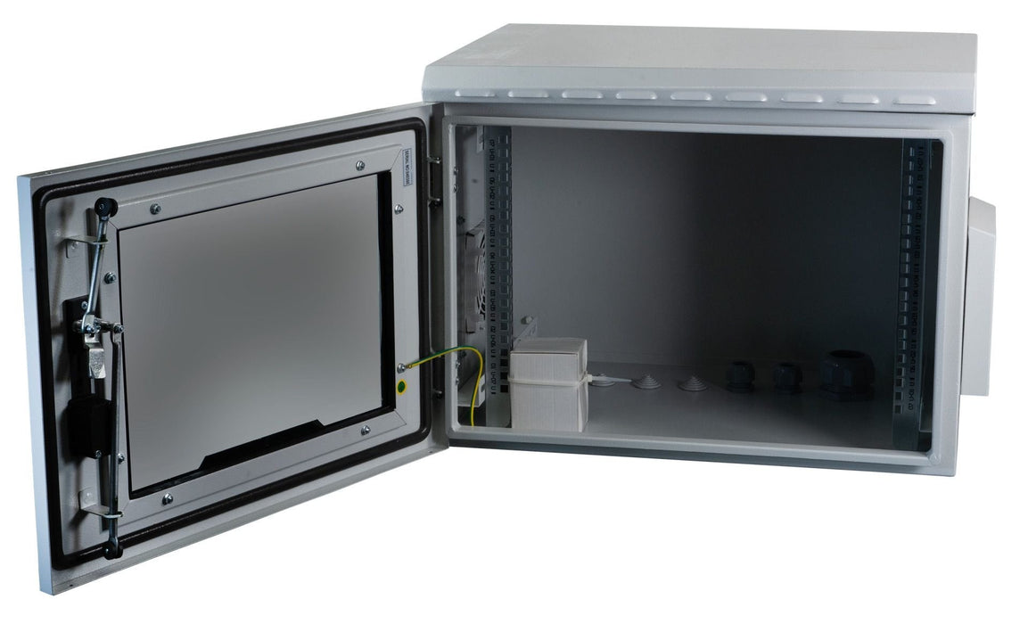 Efb 19" Wandgehäuse Ip55, 7he, Glastr, Tiefe 450 Mm, Ral7035