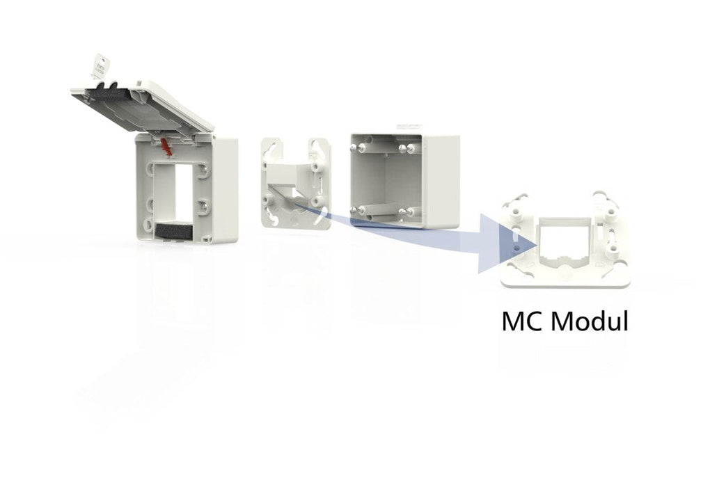 Metz Connect Ip44 Sg Ap-Gehäuse Modul Unbepiezam Reinblanco