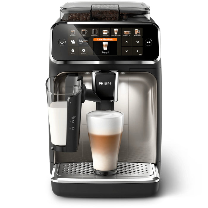 Cafetera Philips Automática Ep5447/90 / Series 5400 Negro/Plata