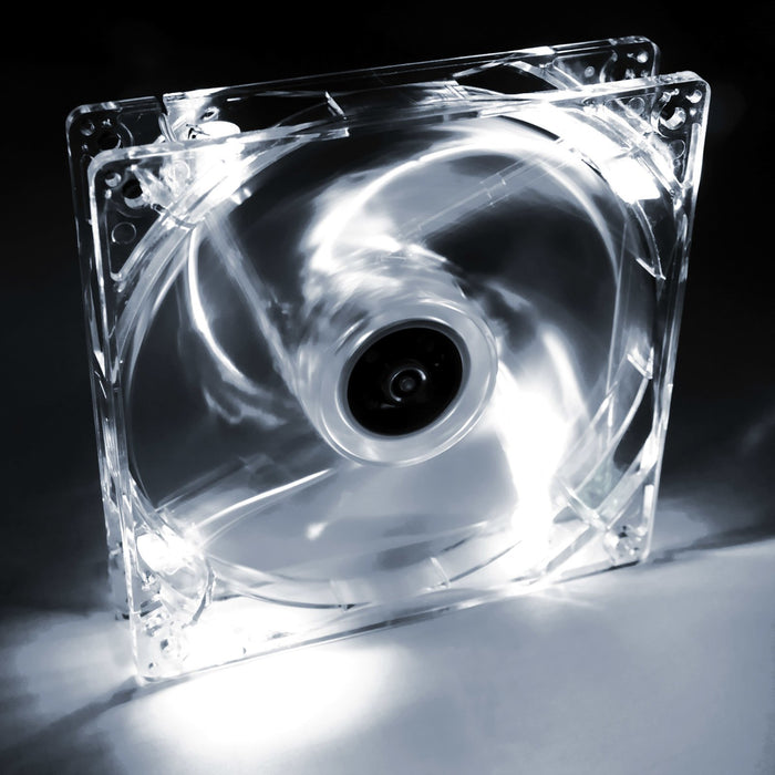 EAN 5901720133441 - Akyga System fan 12 cm LED white AW-12A-WH Molex 120x120 mm Carcasa del ordenador Ventilador Transparente imagen 1