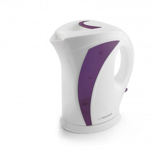 EAN 5901299932438 - Esperanza EKK018V tetera eléctrica 1,7 L 2200 W Violeta, Blanco imagen 1