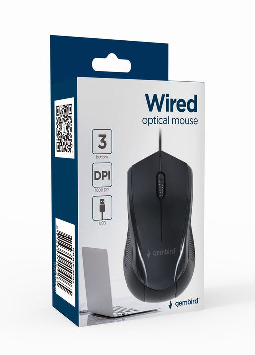 EAN 8716309104265 - Gembird MUS-3B-02 ratón Oficina Ambidextro USB tipo A Óptico 1000 DPI imagen 2