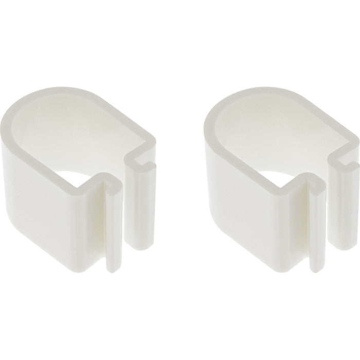 Inline® Slatwall Cable Holder, For Table Mount Rods, Set Of 2