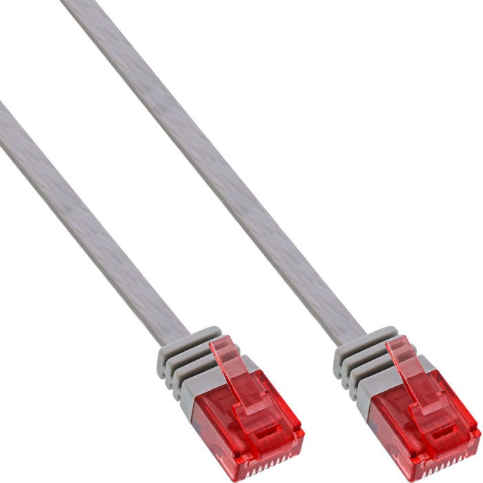 Inline Flat Ultraslim Cable De Red U/Utp Cat.6 Gigabit Ready Gris 0,5m