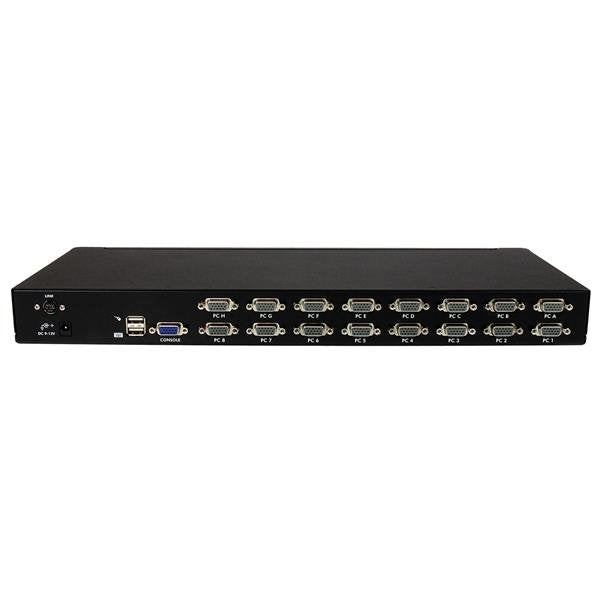 Startech.Com Conmutador Switch Kvm 1u Osd Y Cables 16 Puertos Usb A Vídeo Vga Hd15 Conmutador Kvm 16 X Kvm Port(S) 1 Usuario Local Sobremesa Para P/N: Rk2537bkm Rk3236bkf Rk4236bkb Rk4242bk24 Rk4242bk30 Rkcons1701 Rkcons17hd