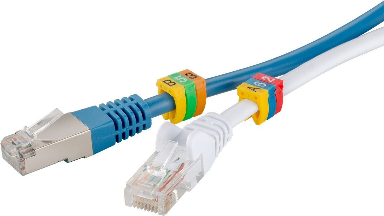EAN 4040849725173 - Goobay 72517 soporte para manguito de identificación de conductor Amarillo PVC 90 pieza(s) imagen 2