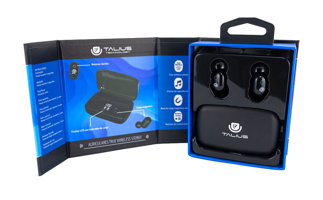 EAN 8436550235210 - TALIUS TAL-EA5010 auricular y casco Auriculares Inalámbrico Dentro de oído Música Bluetooth Negro imagen 5